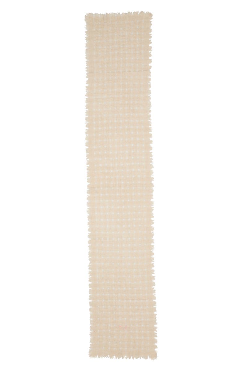 Lost Pattern Pixie Cashmere Scarf, Alternate, color, Off White