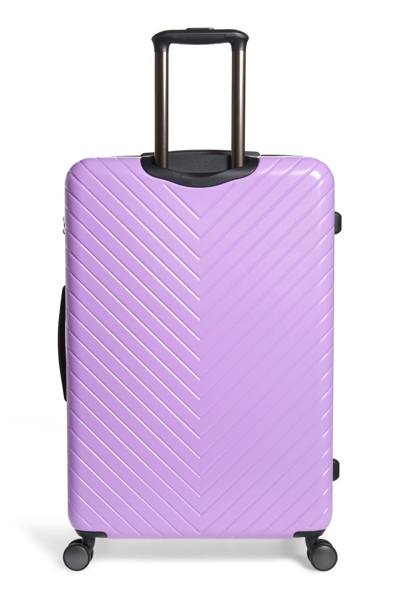 Chevron 29-Inch Spinner Suitcase, Alternate, color, LAVENDER SWEET