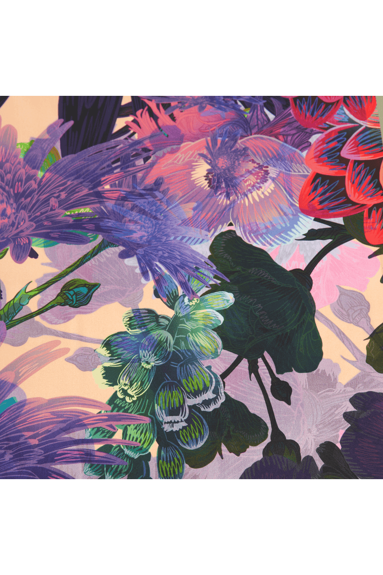 Lilac | 35" Mulberry Silk Furoshiki Gift Wrap by Adam Klassen, Alternate, color, Purple