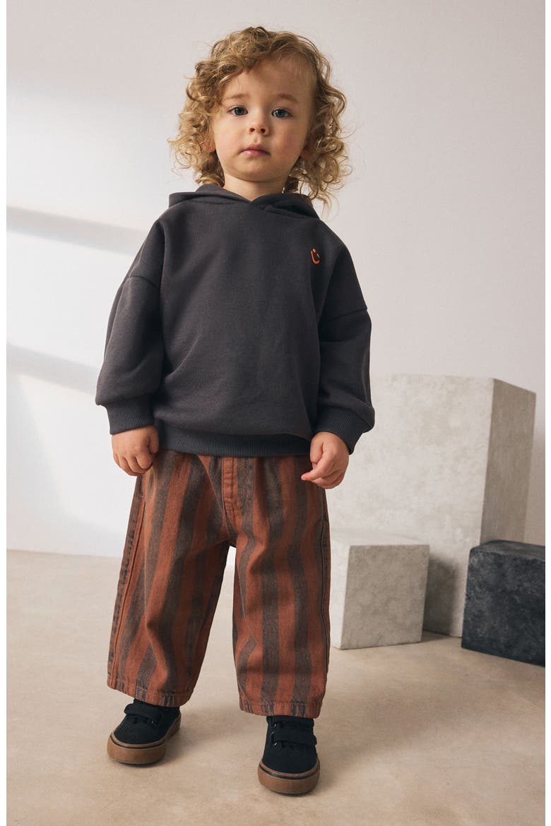 Kids' Stripe Pants, Alternate, color, BROWN