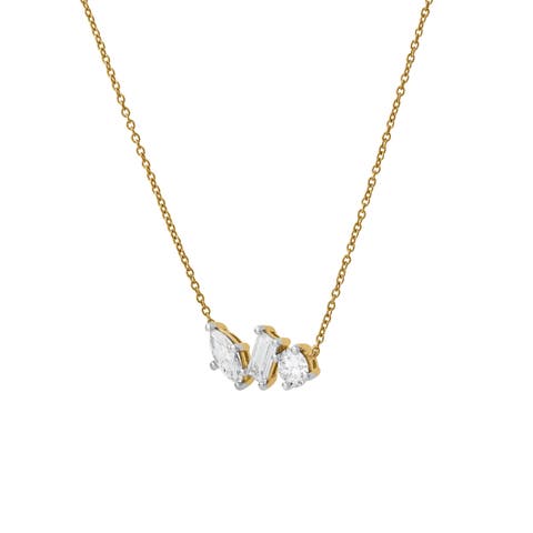 Selara 14K Gold Lab Grown Diamond Necklace - 1 Ct
