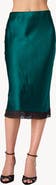CAMI NYC Muriel High Waist Silk Midi Skirt