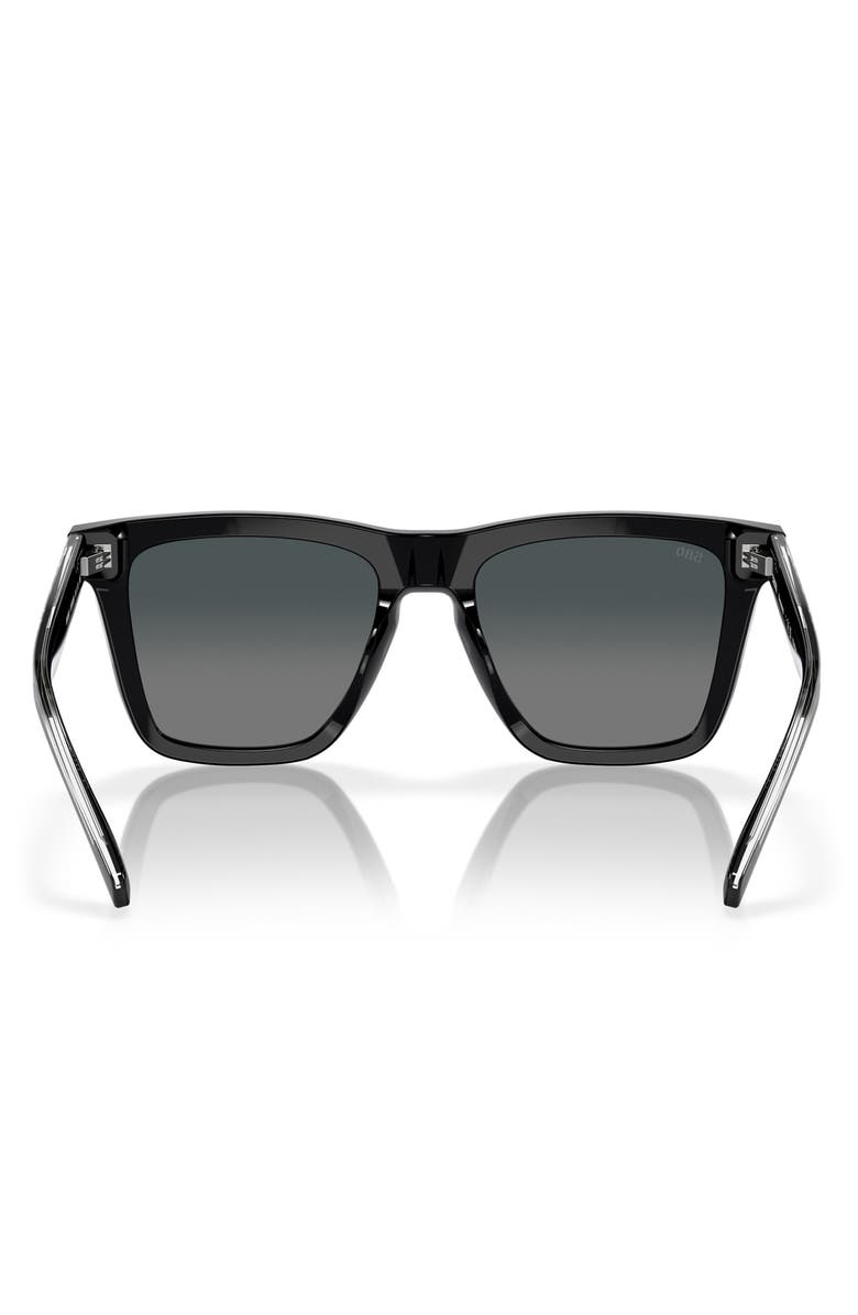 Costa Del Mar Keramas 54mm Polarized Square Sunglasses, Alternate, color, Black/ Gray Gradient 580G