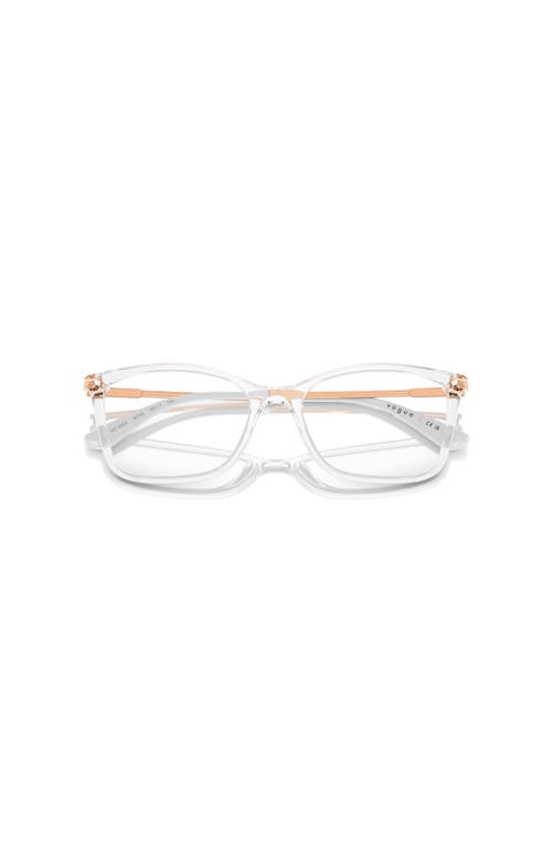 Vogue Eyewear 51mm Butterfly Optical Glasses In White