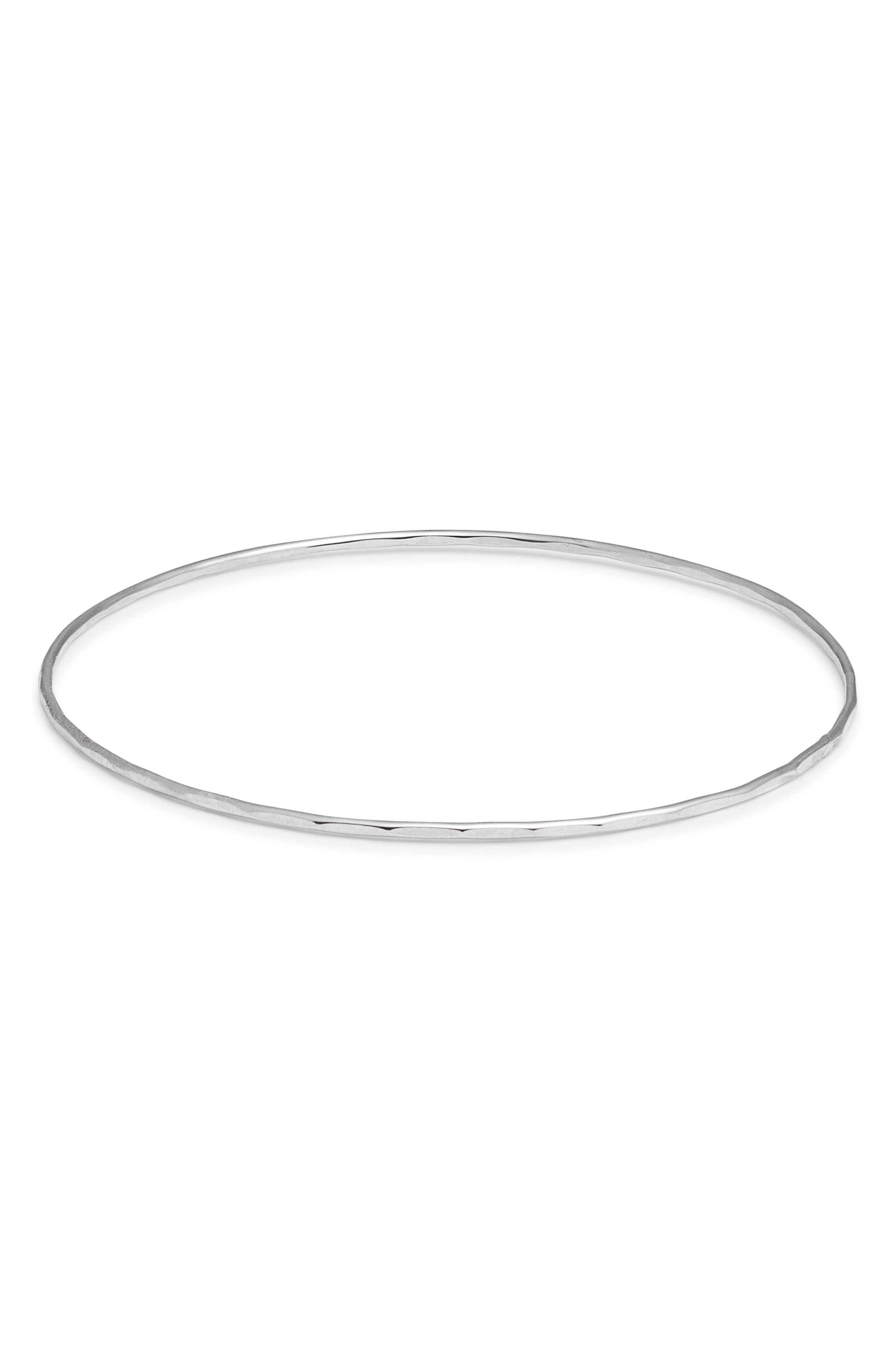 Nashelle Bamboo Bangle in Silver 