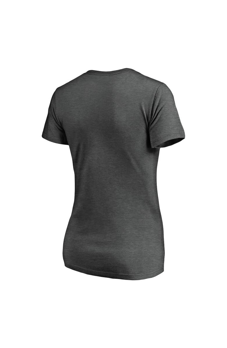 FANATICS Women's Fanatics Branded Heather Charcoal Tampa Bay Lightning 2020 Stanley Cup Champions Locker Room Laser Shot V-Neck T-Shirt, Alternate, color, 