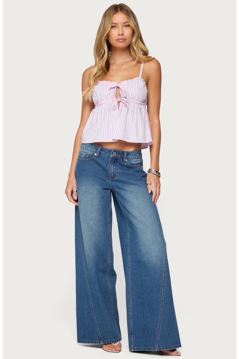 Linden Low Rider Baggy Jeans, Alternate, color, BLUE-WASHED