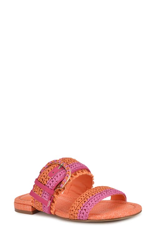 Nine West Sameey Two-strap Sandal In Orange
