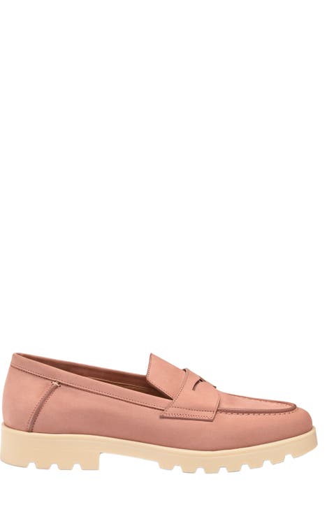 Women's nubuck penny loafer
