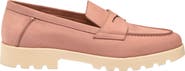 Santoni Women's nubuck penny loafer