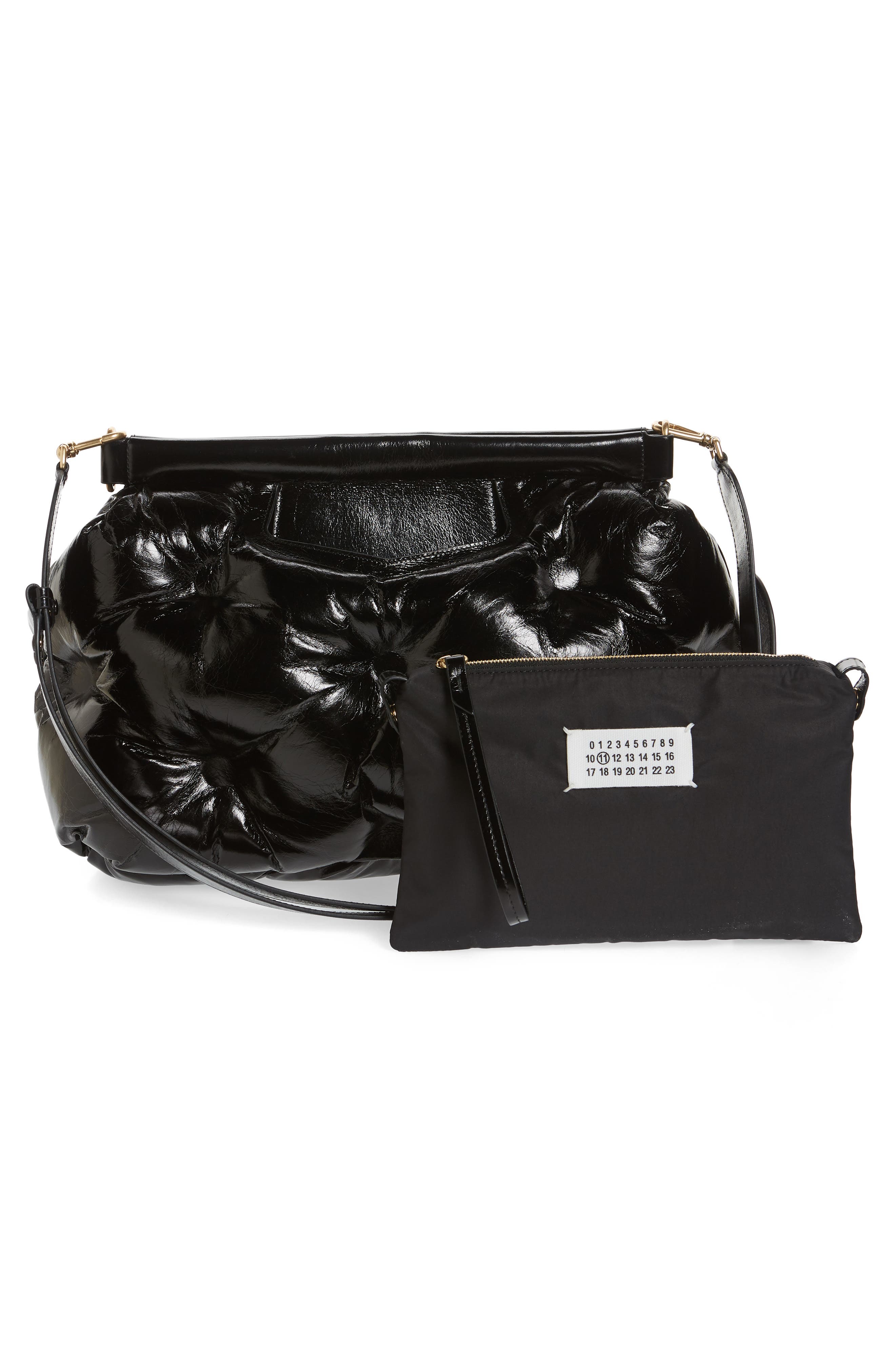 Maison Margiela Glam Slam Leather Convertible Crossbody Bag, Alternate, color, 