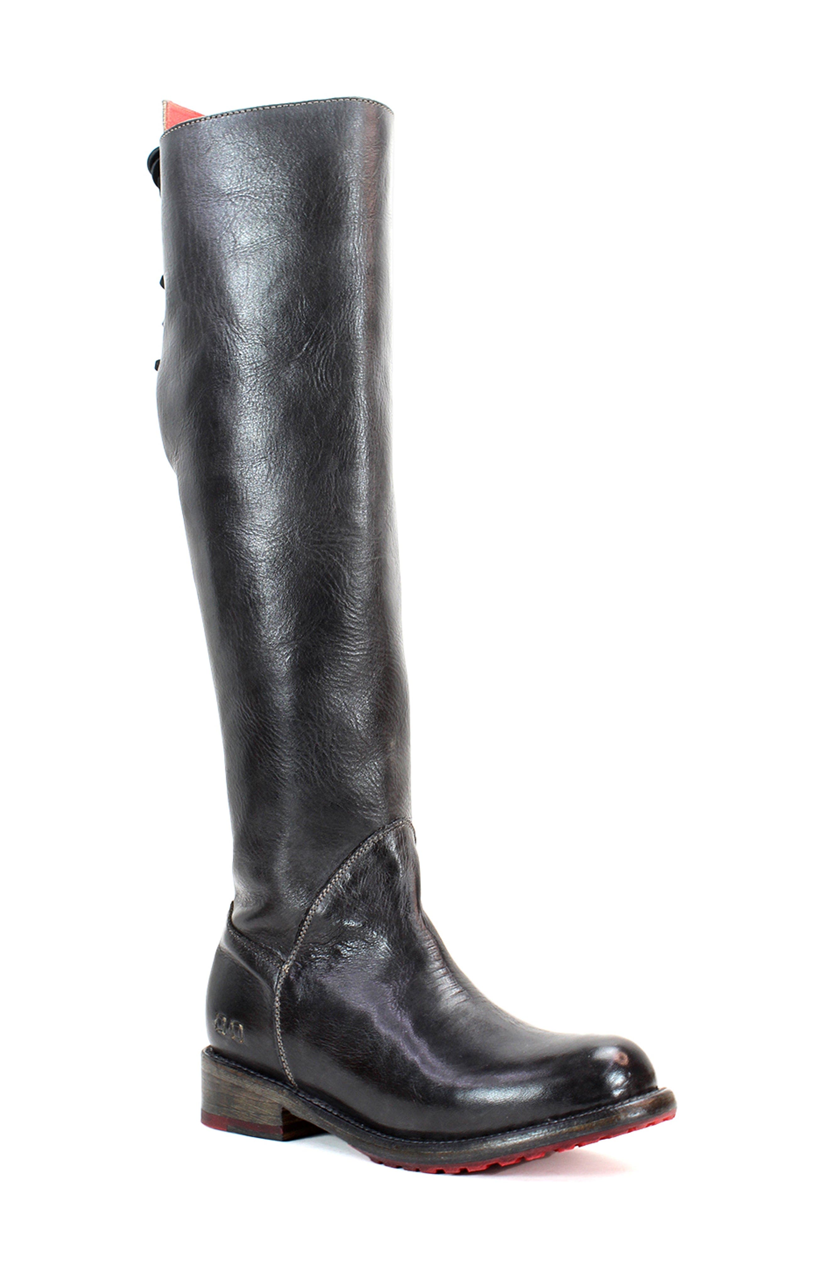 Bed Stu Manchester Riding Boot, Main, color, Black Rustic