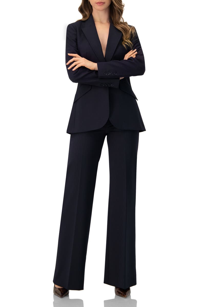 IVONNE Tailored One-Button Blazer, Alternate, color, Navy Blue
