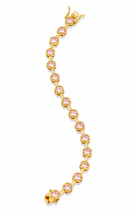 SAVVY CIE JEWELS Octagon Cubic Zirconia Bracelet