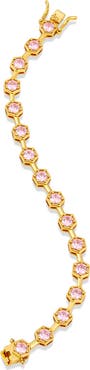 SAVVY CIE JEWELS Octagon Cubic Zirconia Bracelet