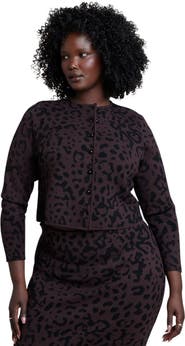 ELOQUII Intarsia Cardigan