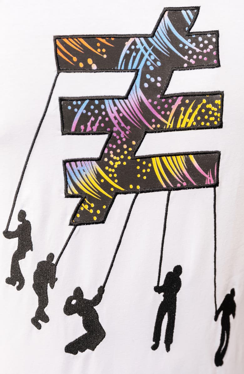 Maceoo Village Cotton Stretch Graphic T-Shirt, Alternate, color, 