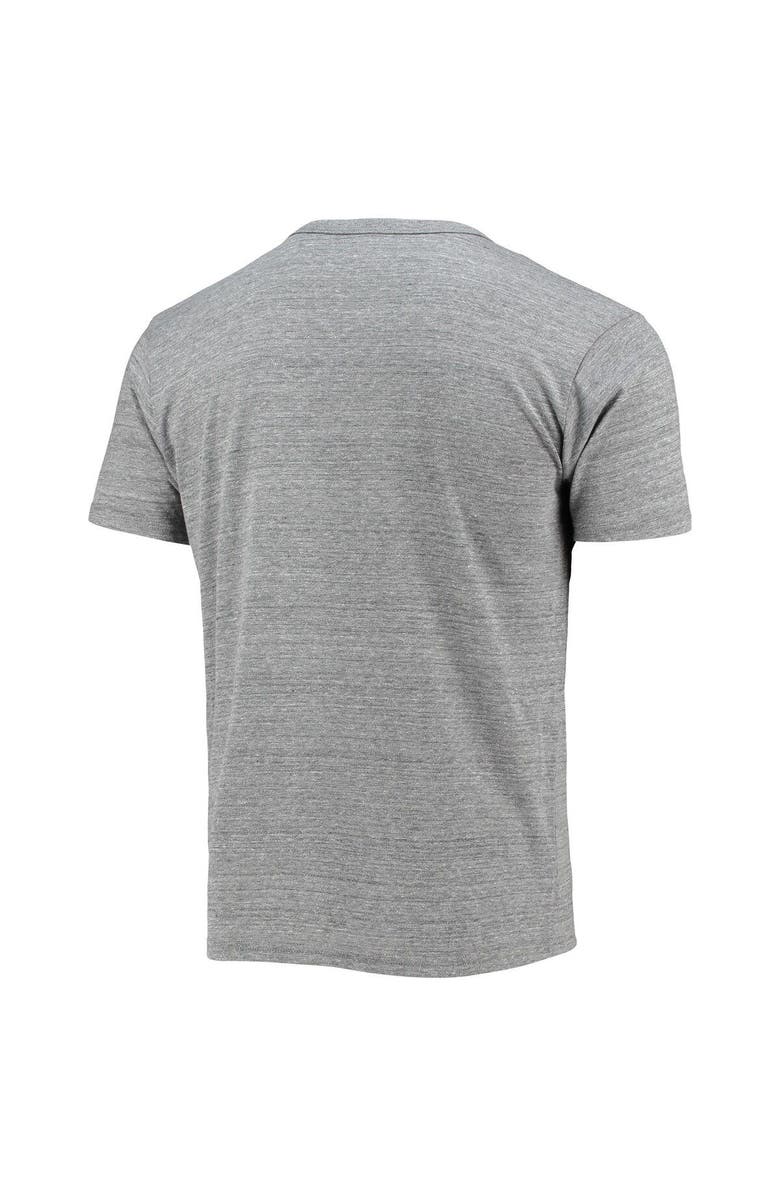 LEAGUE COLLEGIATE WEAR Men's League Collegiate Wear Heathered Gray Clemson Tigers Tide Seal Nuevo Victory Falls Tri-Blend T-Shirt, Alternate, color, 