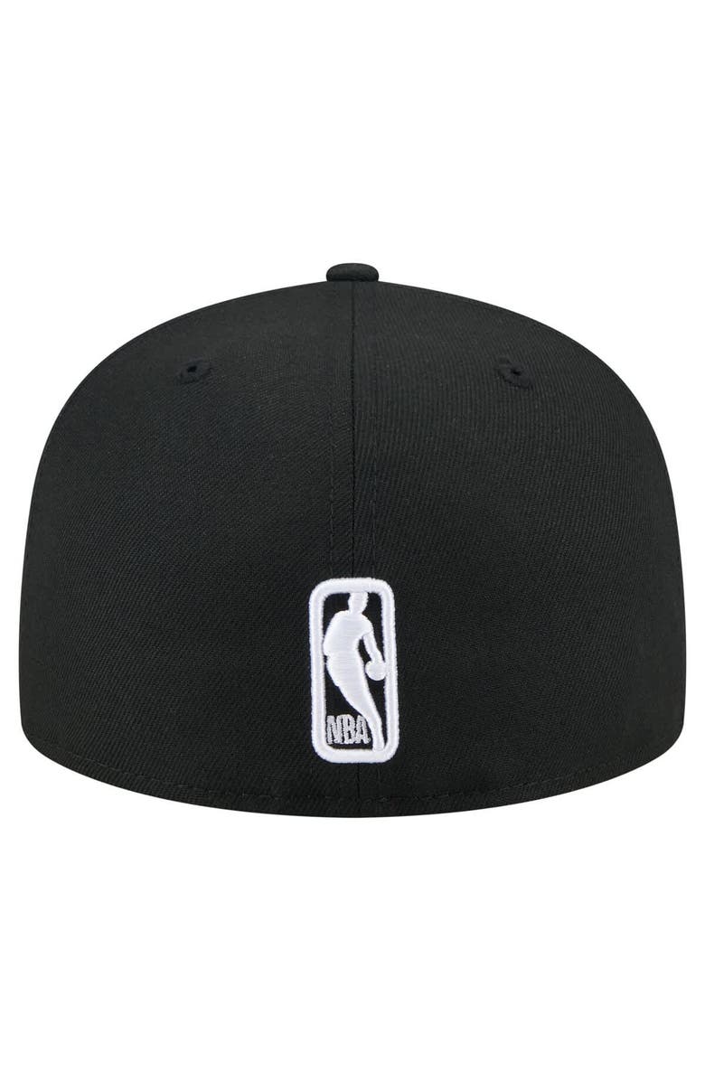 New Era Men's New Era Black Brooklyn Nets State Stitch 59FIFTY Fitted Hat, Alternate, color, 