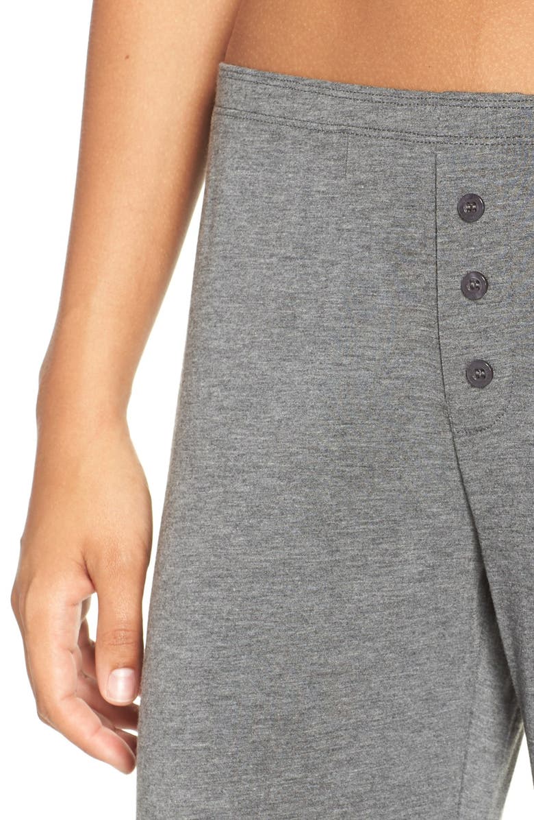 PJ Salvage Jersey Pajama Pants, Alternate, color, Smoke