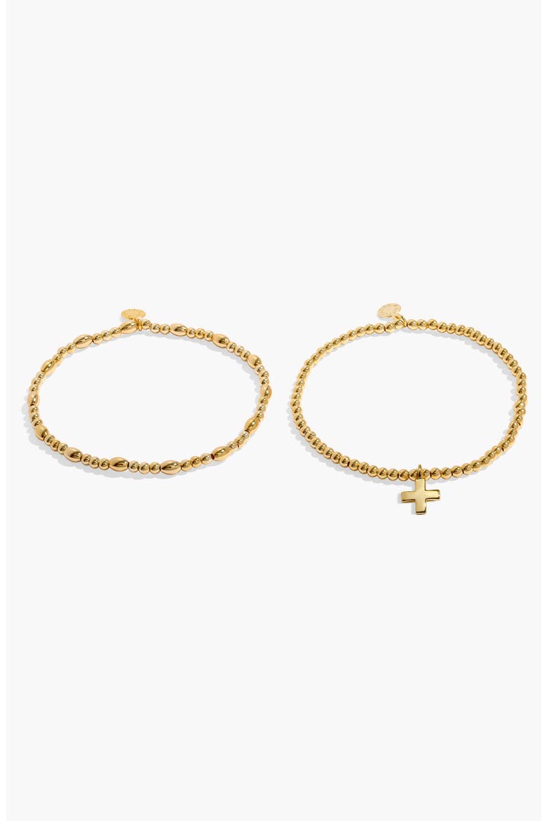Faith A Little 'Have Faith' Bracelet, Alternate, color, Gold Plated