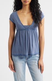 BDG Urban Outfitters Tina Layered Cotton Babydoll Top