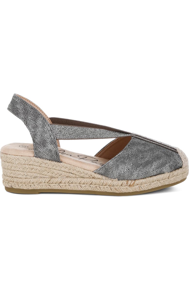 LONDON RAG Port Side Metallic Espadrille Platform Wedge Pump, Alternate, color,