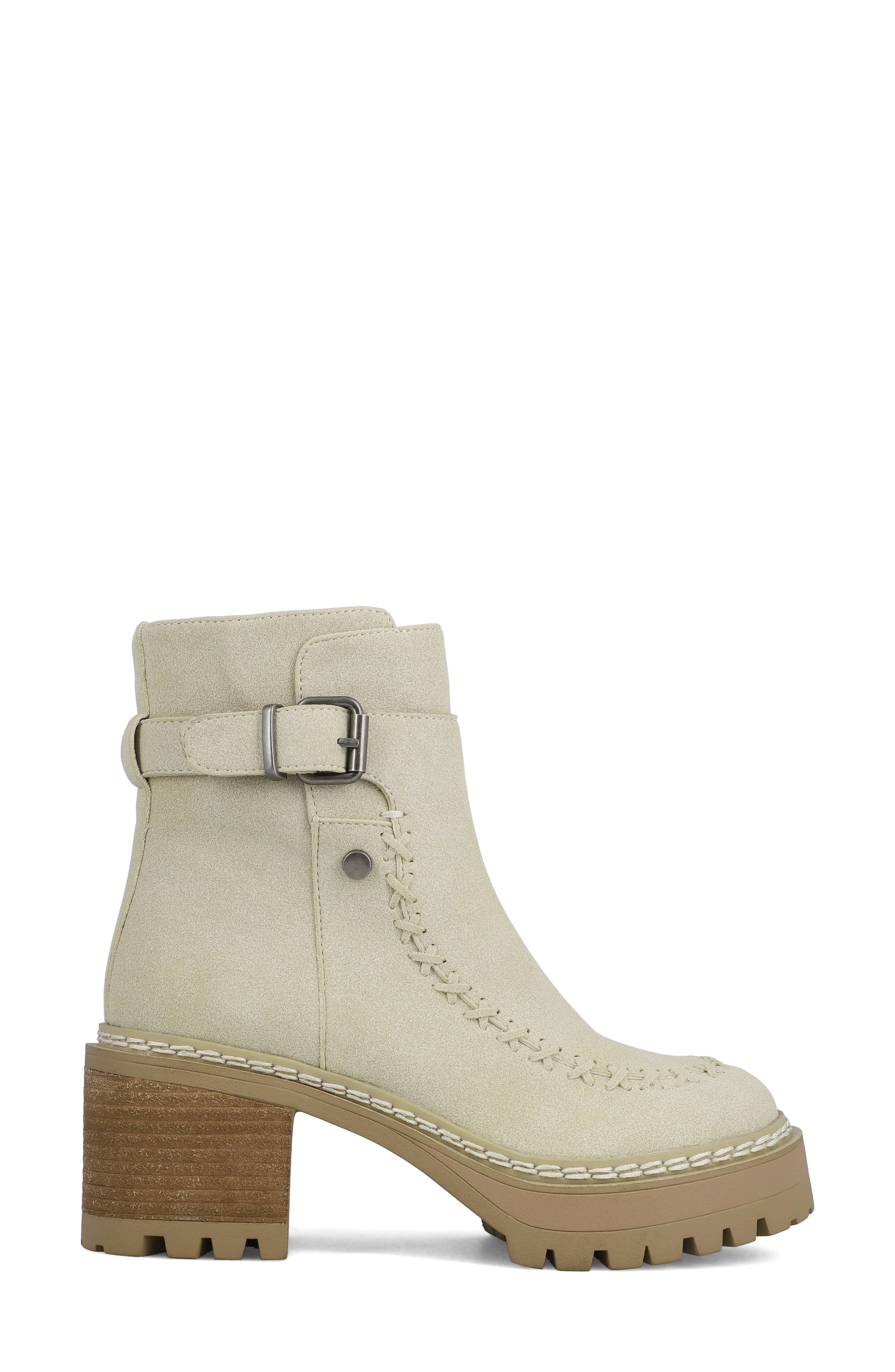 Toula Platform Bootie, Alternate, color, ECRU AMBER
