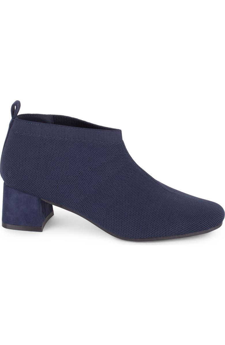 Tahari Corniche Block Heel Knit Bootie, Alternate, color, Dark Navy