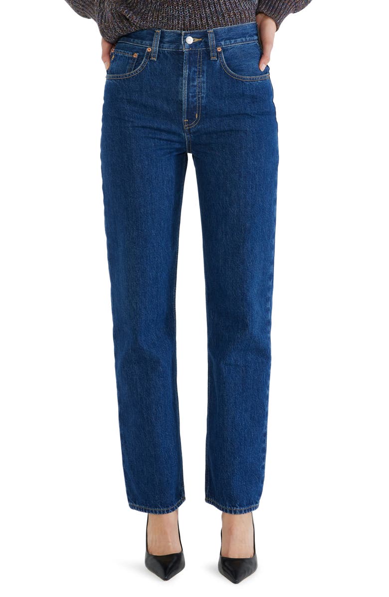 ÉTICA Carine High Waist Straight Leg Jeans, Main, color, 
