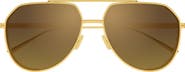 Bottega Veneta 60mm Pilot Sunglasses