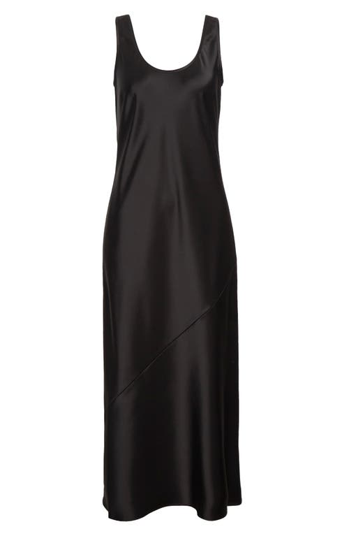 St John St. John Sarah Liquid Satin Dress In Black