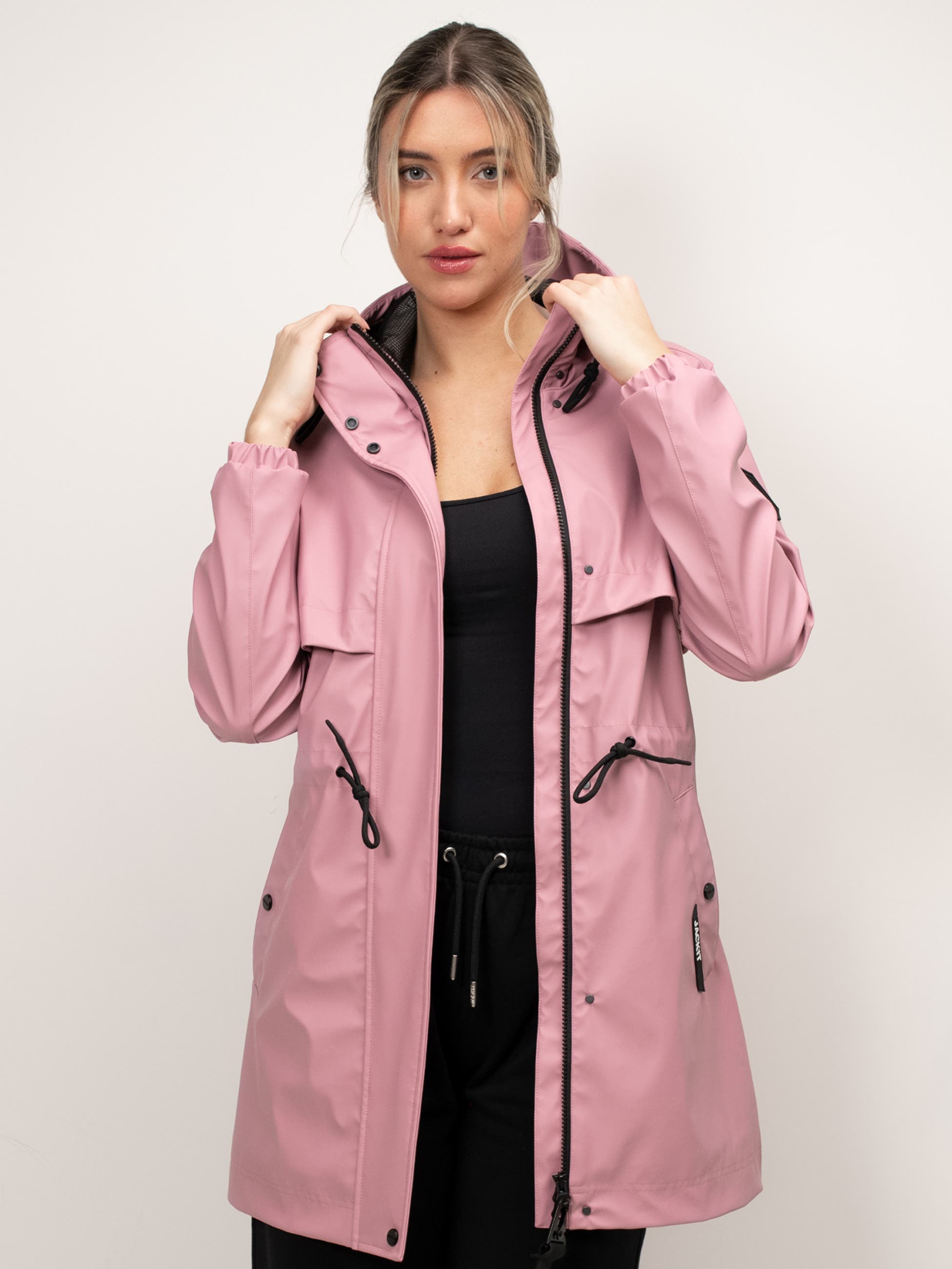 Jack1t Aurora Cape Raincoat In Pink