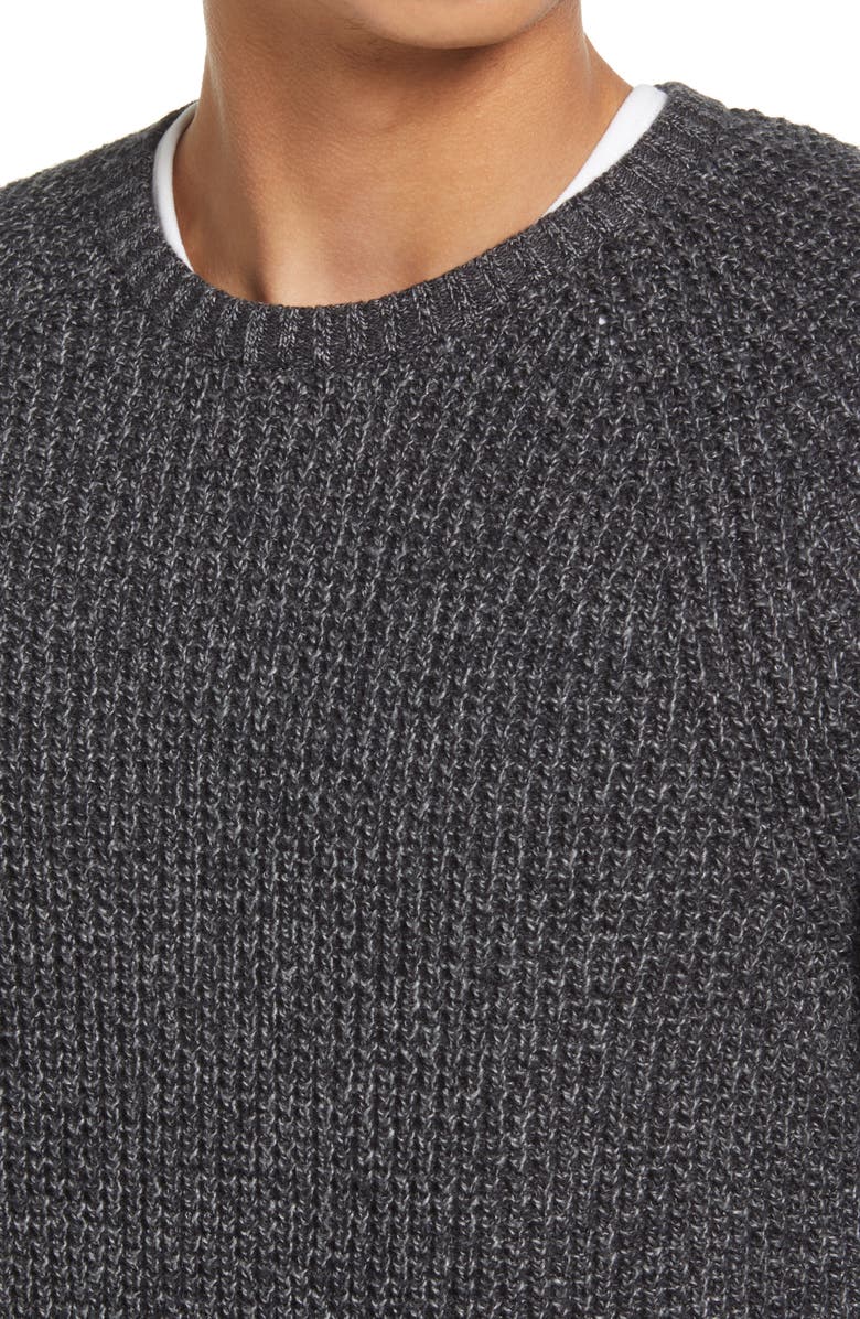 Treasure & Bond Waffle Texture Crewneck Sweater, Alternate, color, 