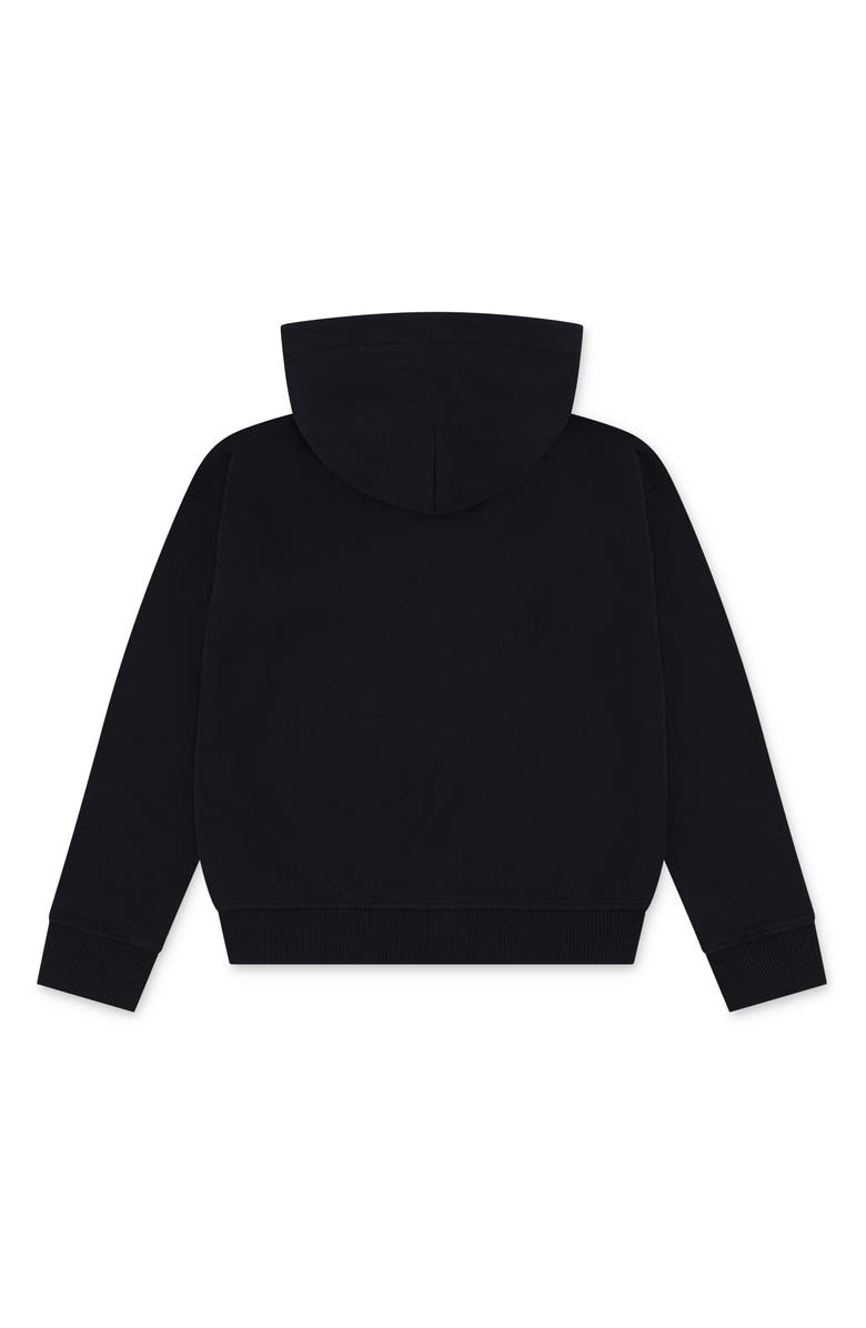 abercrombie kids Kids' Essentials Fleece Zip-Up Hoodie, Alternate, color, Anthracite