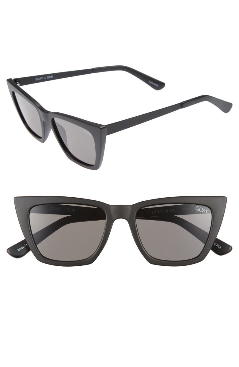 QUAY Don't At Me 48mm Cat Eye Sunglasses, Main, color, 