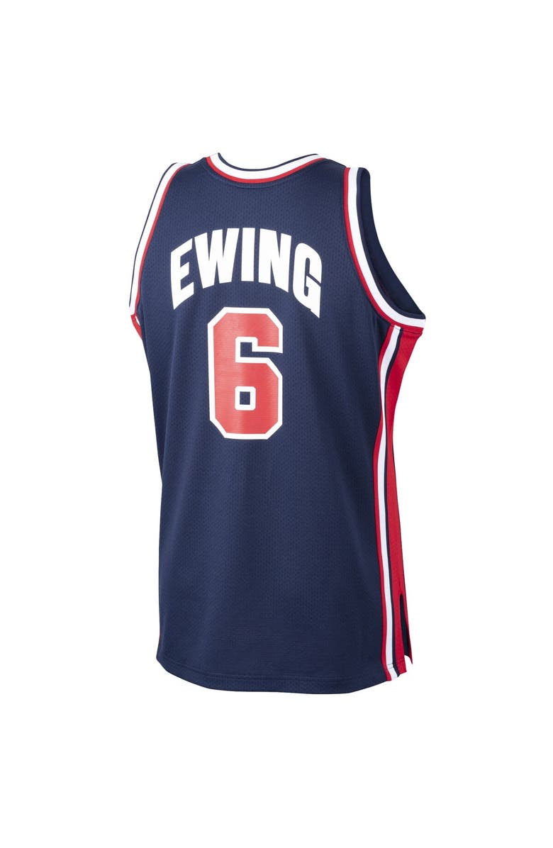 Mitchell & Ness Men's Mitchell & Ness Patrick Ewing Navy USA Basketball 1992 Dream Team Authentic Jersey, Alternate, color, 