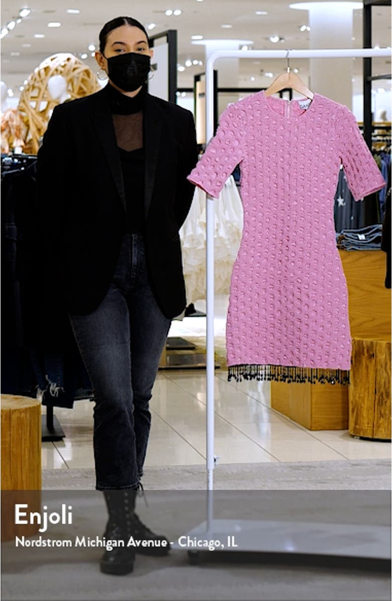 Smocked Satin Short Sleeve Dress, sales video thumbnail