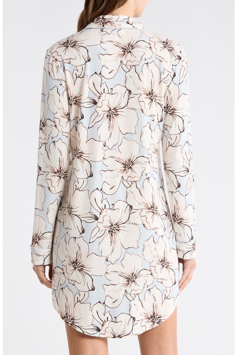 Moonlight Eco Nightshirt, Alternate, color, BLUE SKETCHBOOK FLORAL