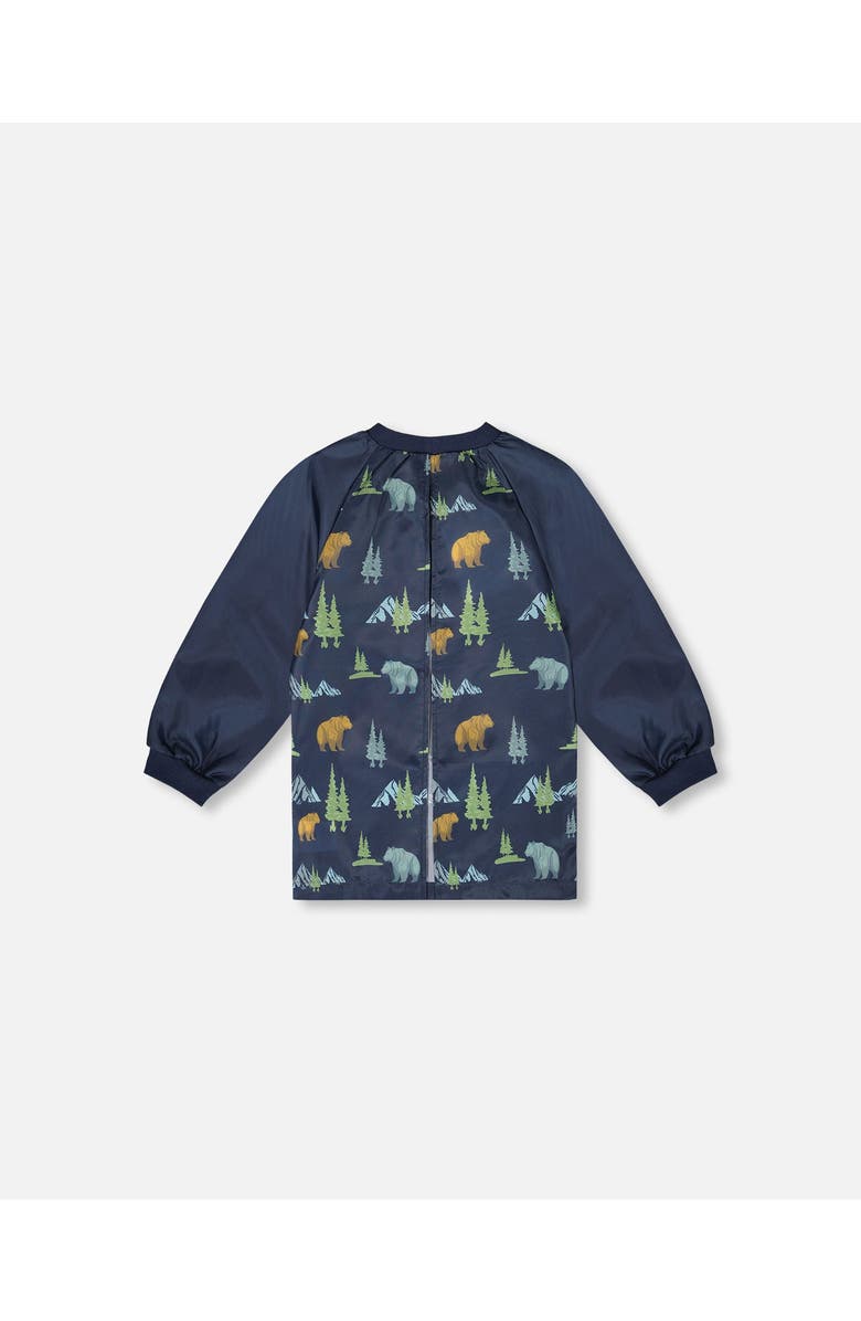 Deux par Deux School Apron Animal, Main, color, Navy