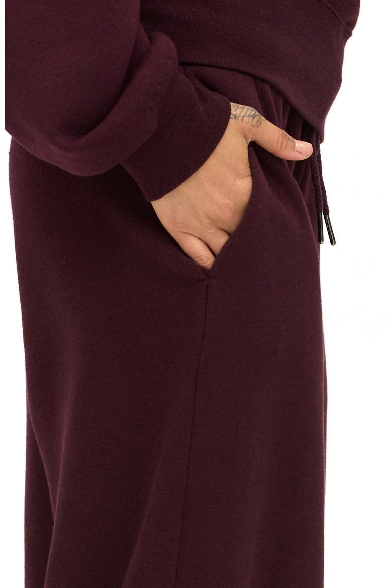 Mora Fleece Sweatpants, Alternate, color, ULTRA MAROON