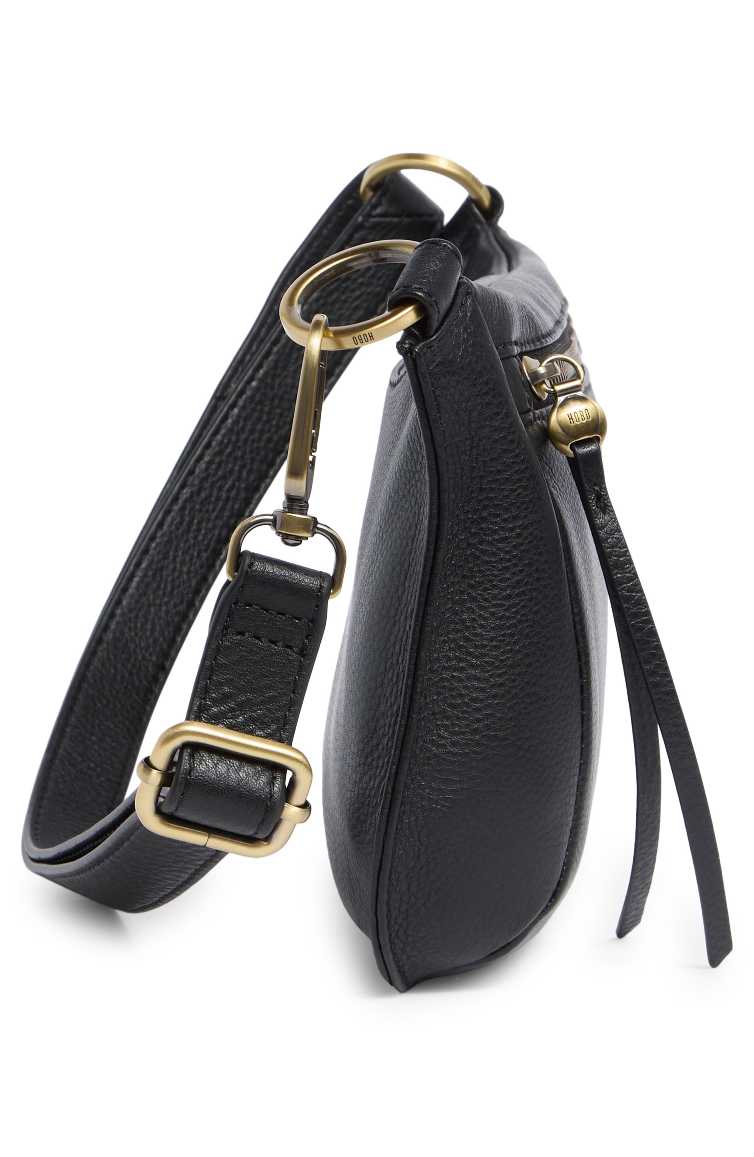 HOBO Flywheel Sling Crossbody Bag, Alternate, color, Black