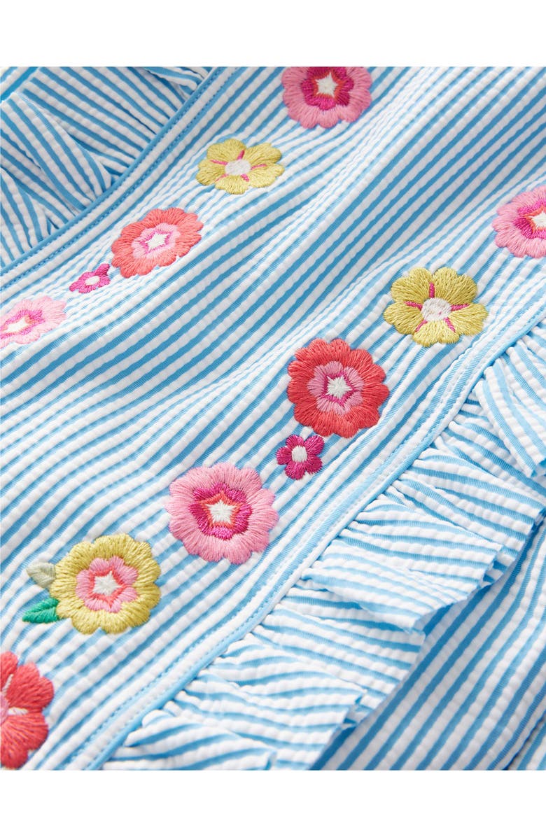 Mini Boden Kids' Embroidered Long Sleeve One-Piece Swimsuit, Alternate, color, 