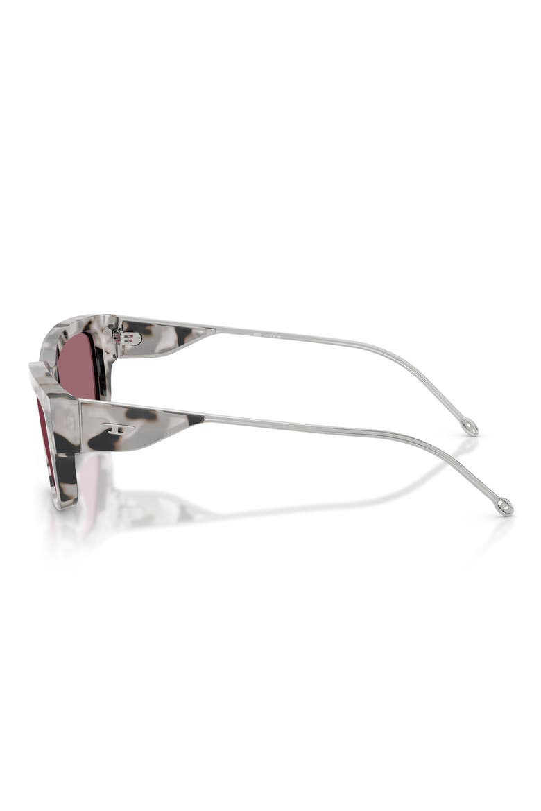 56mm Rectangular Sunglasses, Alternate, color, GREY TORTOISE / RED HIPER