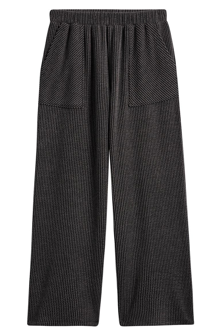 Kids' Rib Pull-On Pants, Main, color, WASHED BLACK