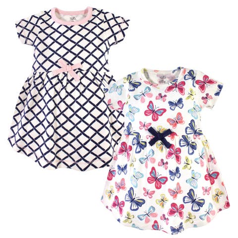 Organic Cotton Short-Sleeve and Long-Sleeve Dresses (Toddler, Little Kid & Big Kid)