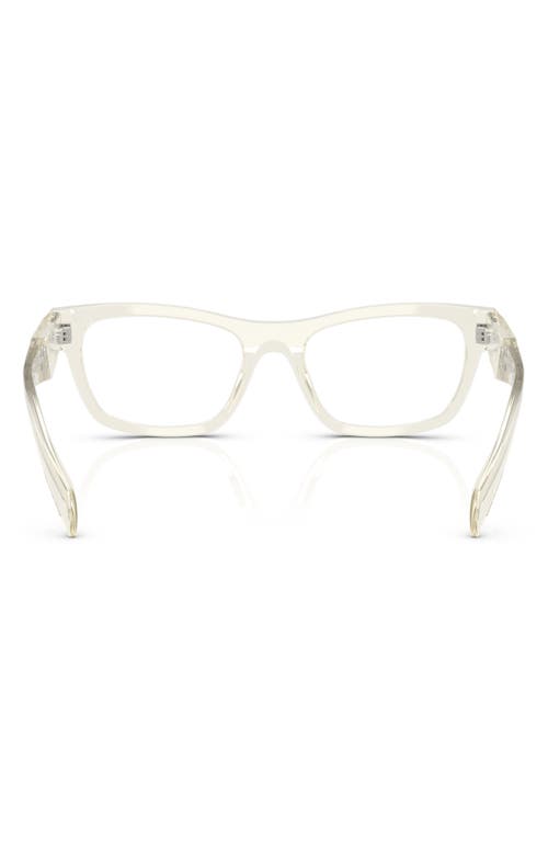Prada 54mm Butterfly Optical Glasses In Champagne