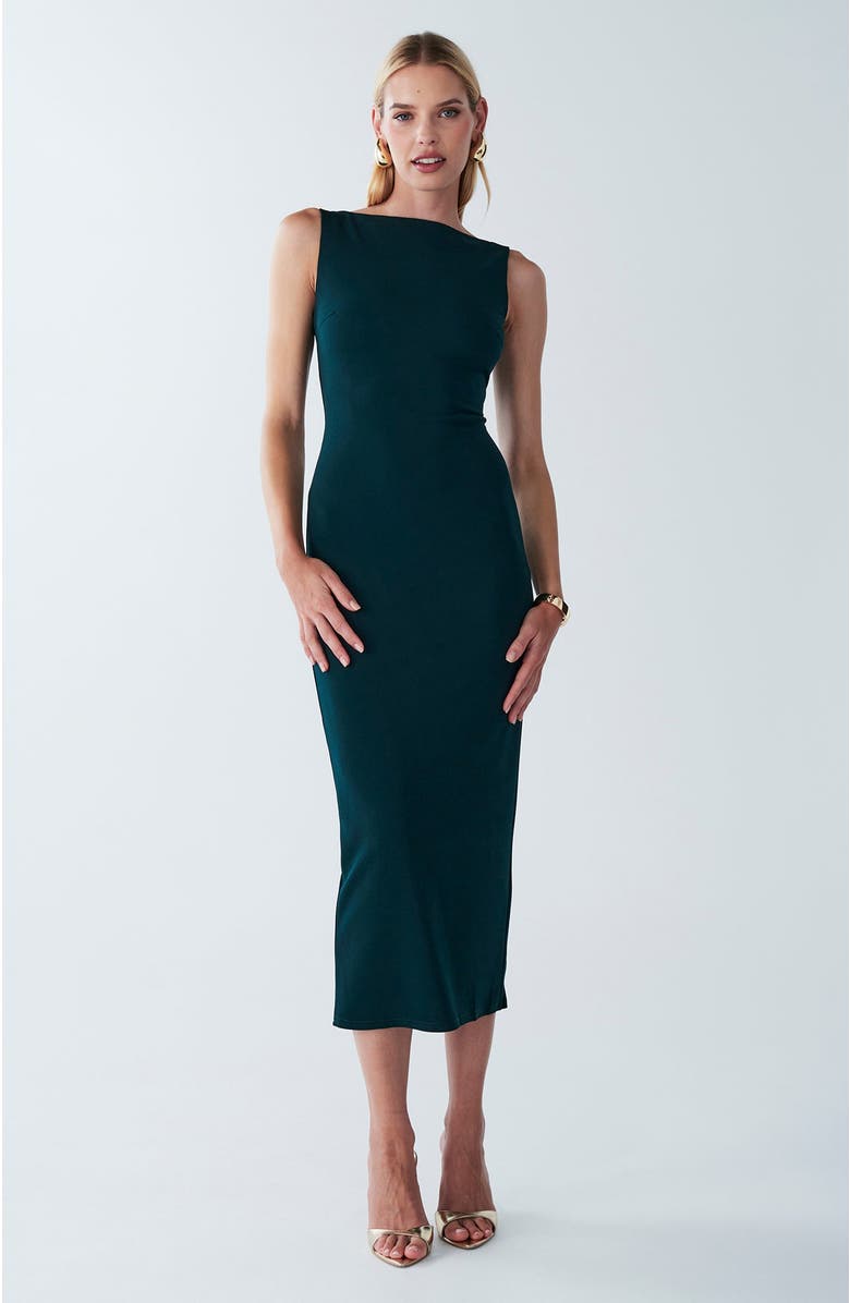 BWLDR Shian Midi Dress, Alternate, color, Emerald