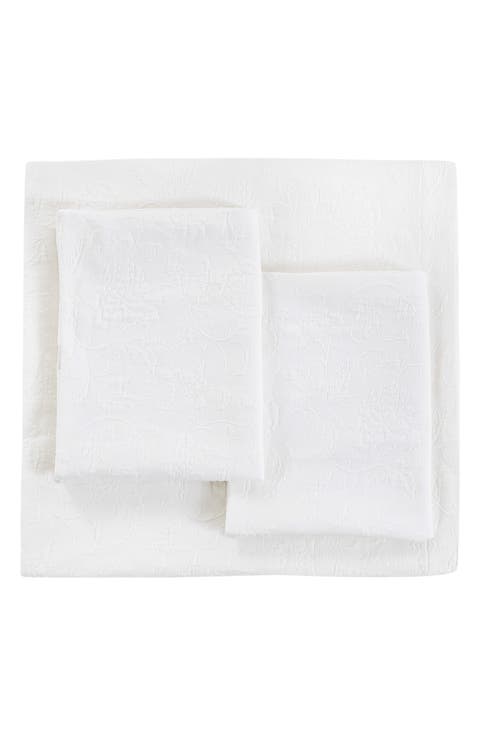 Matelassé Cotton Coverlet Set