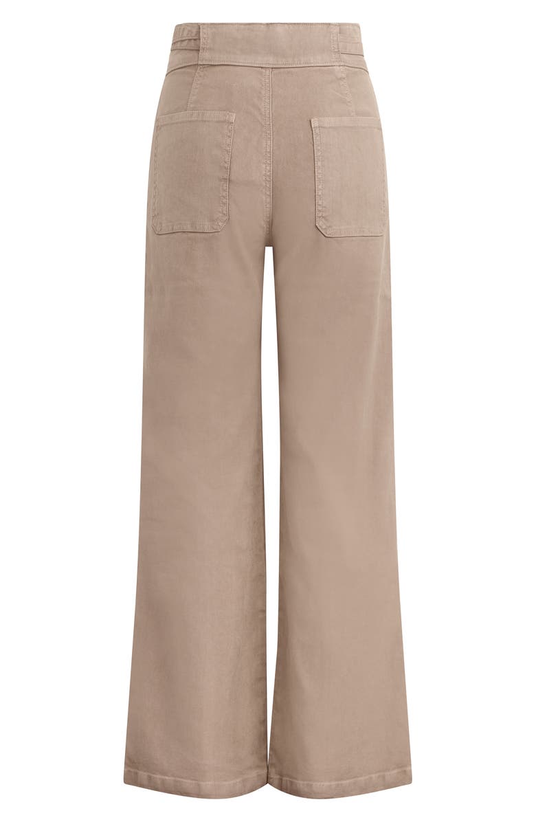 Hudson Jeans Tie Waist Linen Blend Wide Leg Trousers, Alternate, color,